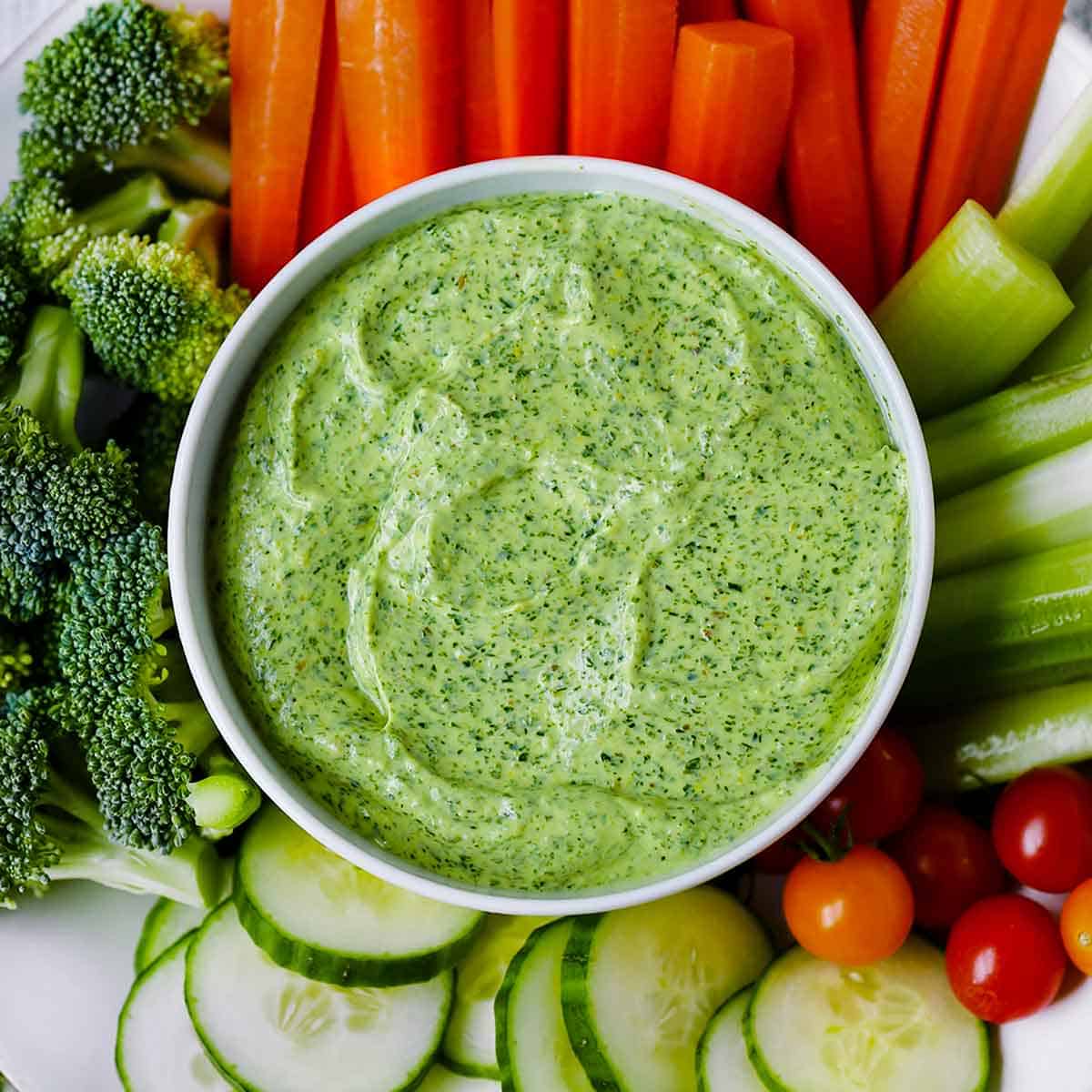 Healthy Green Goddess: The Versatile Creamy Dressing & Detox Dip